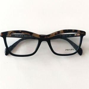 Prada 17PV Glasses. Top Havana/Black. 52-18-140
